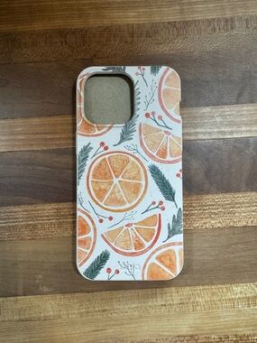 iPhone 15 pro max Orange Citrus Pattern Phone Case -Pela case